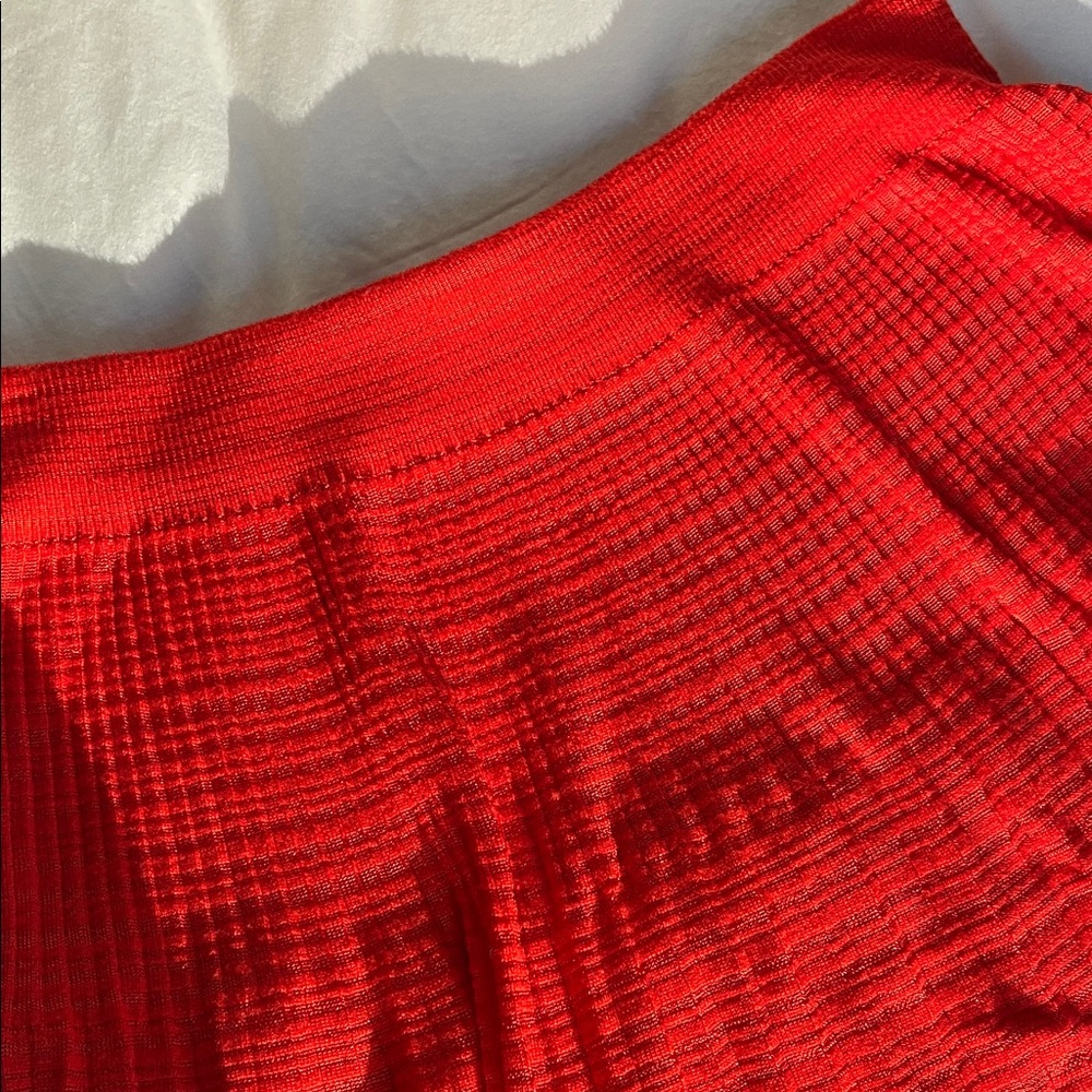 Red Pleated Missoni Mini Skirt - Picture 3 of 8